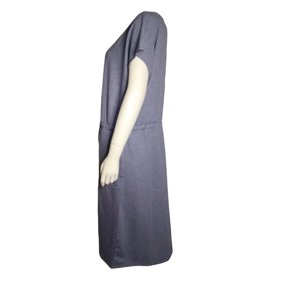 32 Degrees Cool Dress Womens Size XL Solid All Blue Short Sleeve Pullover - Picture 4 of 7